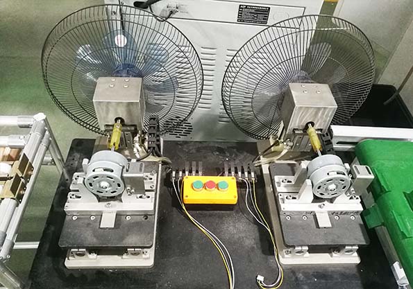 風扇無刷電機測試系統(tǒng)應用現(xiàn)場